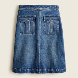 J.Crew Flap pocket denim skirt. NWT.